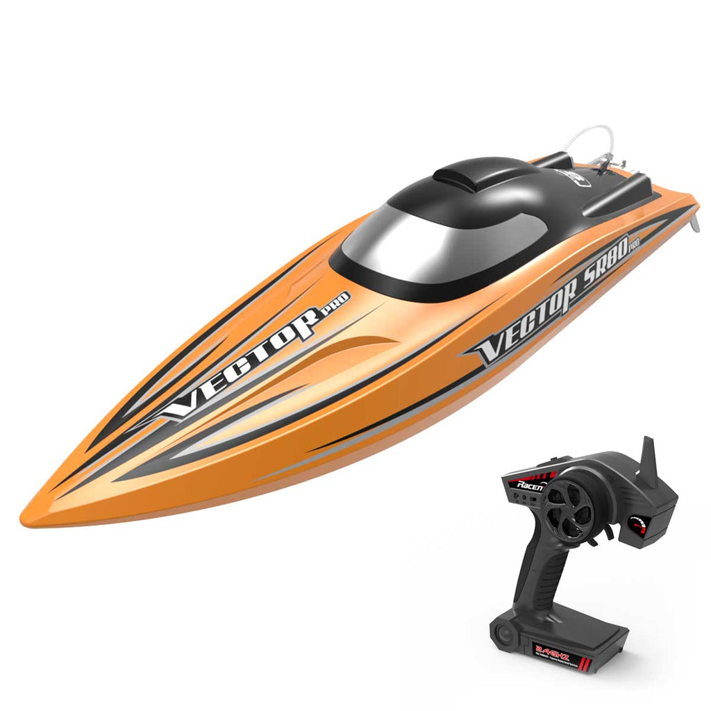 VOLANTEXRC Vector SR80 Pro 50mph RC Boat With Auto Roll Back Function And All Metal Hardwares RTR