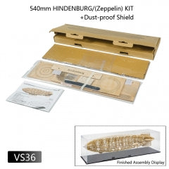 2021 New DIY Static Model Building Model 1:453 LZ-129 Hindenburg Zeppelin Airship 540mm Length Wooden Toys Building Toys Gift RC