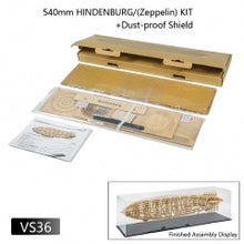 Load image into Gallery viewer, 2021 New DIY Static Model Building Model 1:453 LZ-129 Hindenburg Zeppelin Airship 540mm Length Wooden Toys Building Toys Gift RC