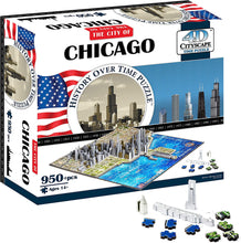 Load image into Gallery viewer, DIY 4D Chicago Skyline Puzzle