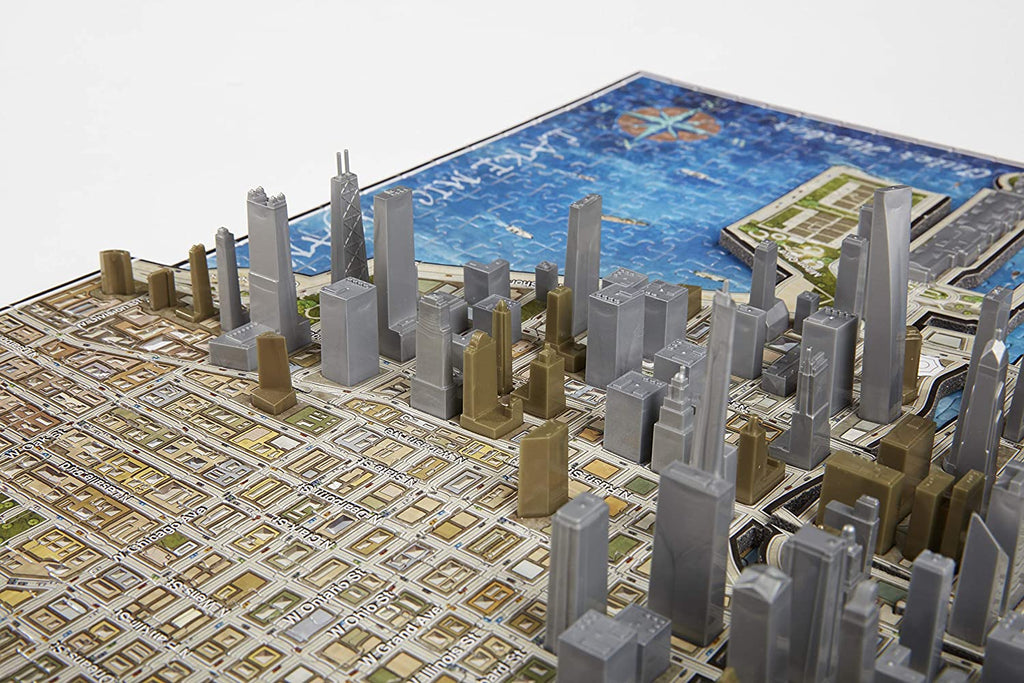 DIY 4D Chicago Skyline Puzzle