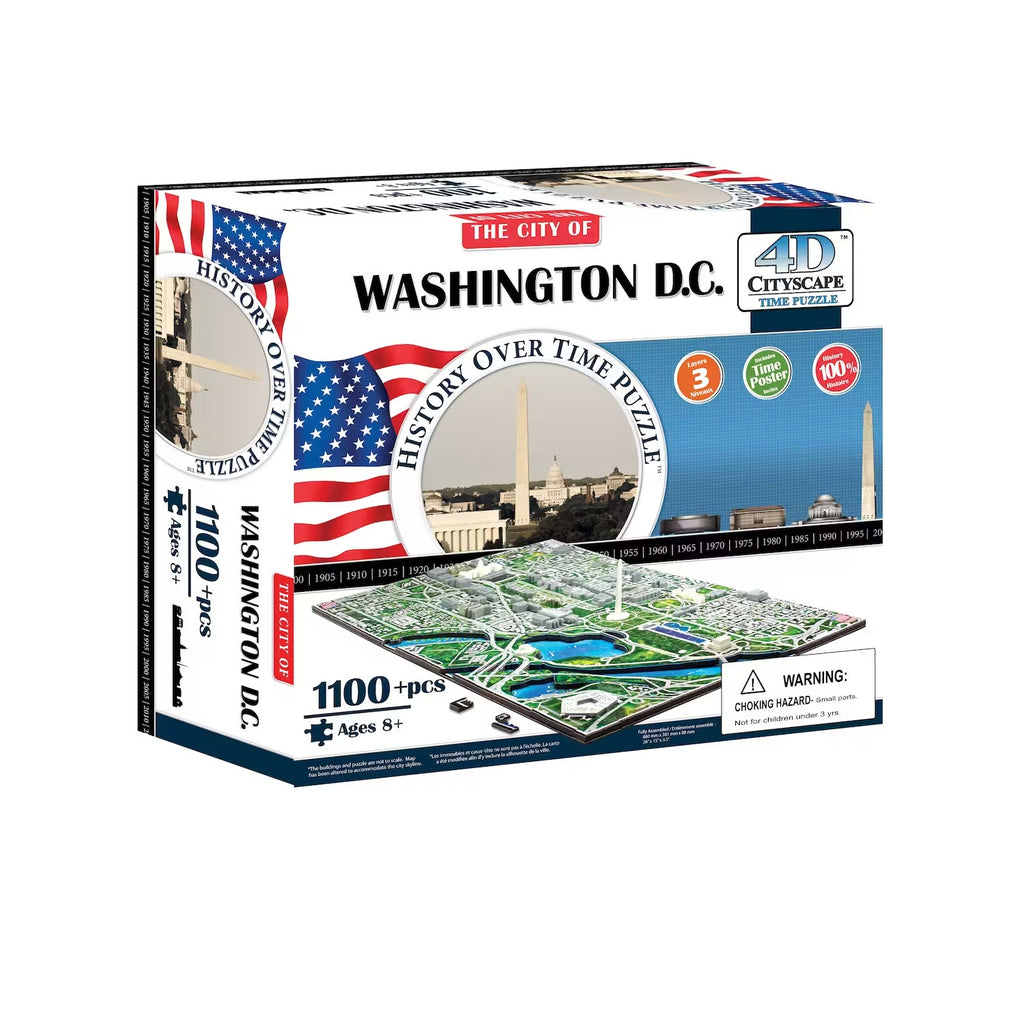 4D Cityscape Washington DC Skyline Puzzle