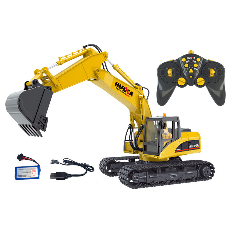 1/14 Alloy RC 15-Channel Excavator Digger Engineering Truck with Lights and Sound