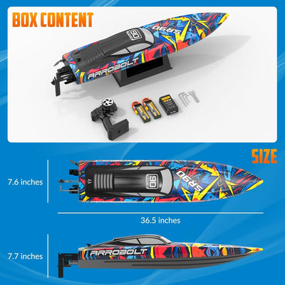 VOLANTEXRC Vector90 RC Boat With Auto Roll Back Function All Metal Hardware RTR