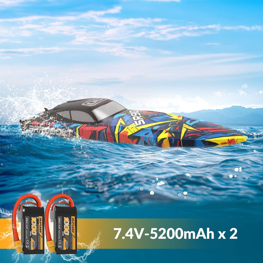 VOLANTEXRC Vector90 RC Boat With Auto Roll Back Function All Metal Hardware RTR