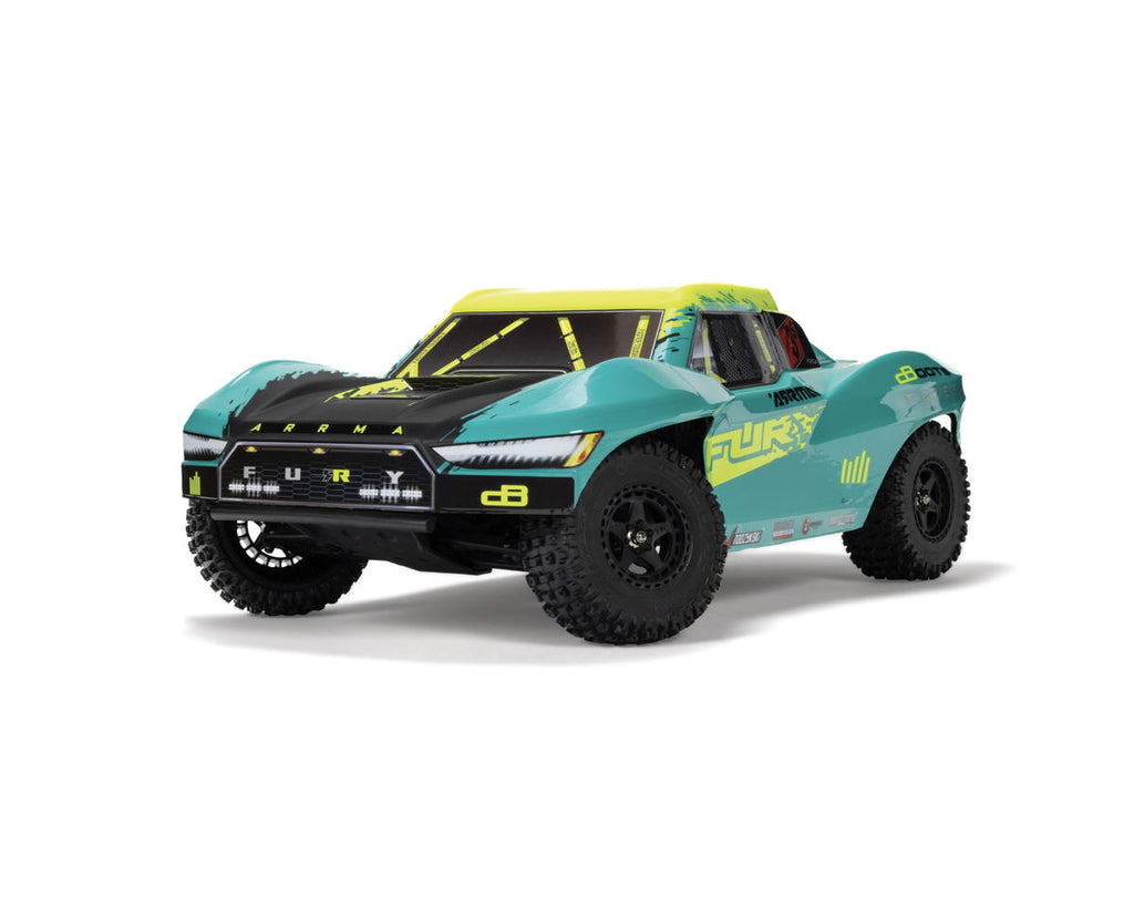 Arrma Fury 223S BLX 1/10 Brushless RTR 2WD Short Course Truck w/SLT2 2.4GHz Radio & DSC