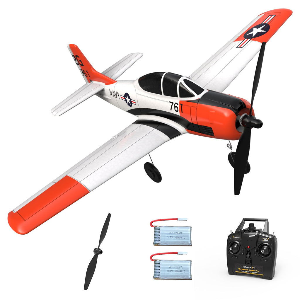 VOLANTEXRC T-28 Trojan 400mm Wingspan 4CH Airplane With Xpilot Stabilizer RTF