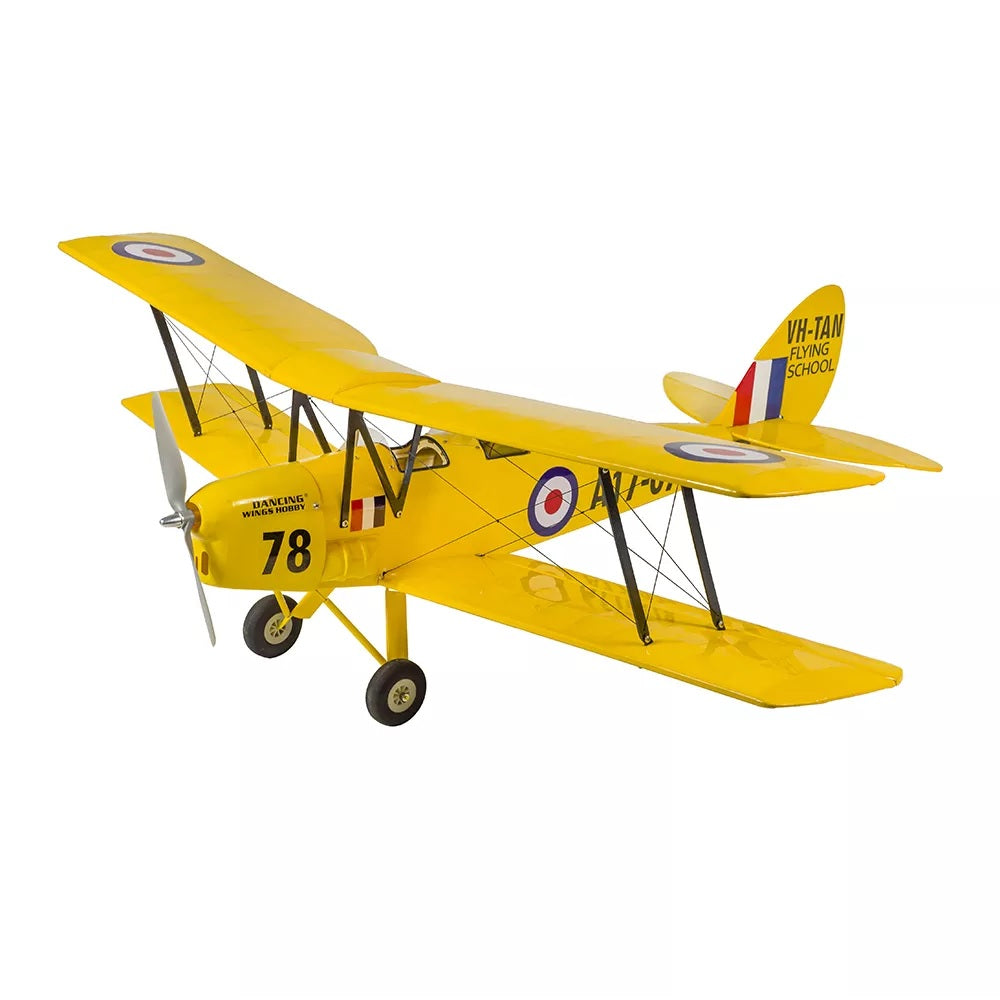 Dancing Wings Tiger Moth 800mm Wingspan Balsa - ARF PNP