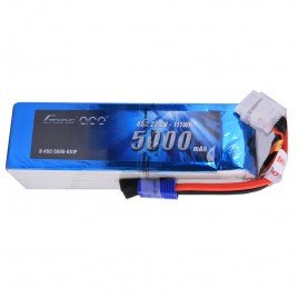 Gens ace 5000mAh 6S1P 22.2V 45C LiPo Battery Pack with EC5 Plug