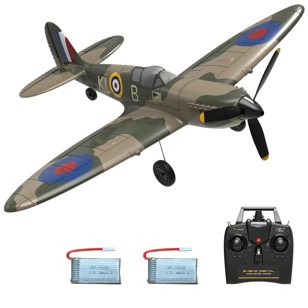 VOLANTEXRC Spitfire 400mm Wingspan 4CH Airplane With Xpilot Stabilizer RTF