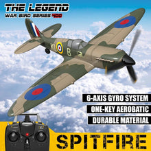 Load image into Gallery viewer, VOLANTEXRC Spitfire 400mm Wingspan 4CH Airplane With Xpilot Stabilizer RTF