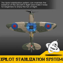 Load image into Gallery viewer, VOLANTEXRC Spitfire 400mm Wingspan 4CH Airplane With Xpilot Stabilizer RTF