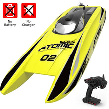 Load image into Gallery viewer, VOLANTEXRC Atomic 40mph RC Boat With Auto Roll Back And ABS Unibody Blow Plastic Hull RTR Yellow