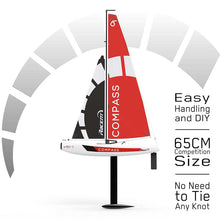 Load image into Gallery viewer, VOLANTEXRC Compass 2 Channel Wind Power Sailboat With 650mm Hull For RG65 Class Competition RTR