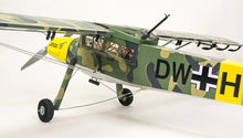 Load image into Gallery viewer, Dancing Wings Fi156 Storch Camouflage 1600mm Wingspan Balsa - ARF PNP