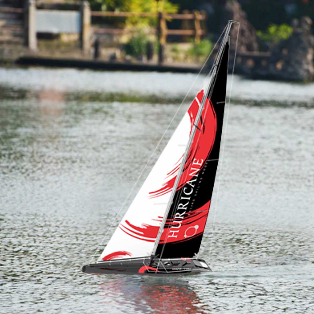 VOLANTEXRC Hurricane 2 Channel Sailboat With 1 Meter Hull Length And ABS Plastic Waterproof Hull RTR