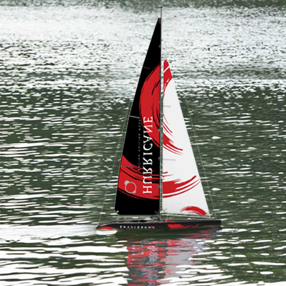 VOLANTEXRC Hurricane 2 Channel Sailboat With 1 Meter Hull Length And ABS Plastic Waterproof Hull RTR